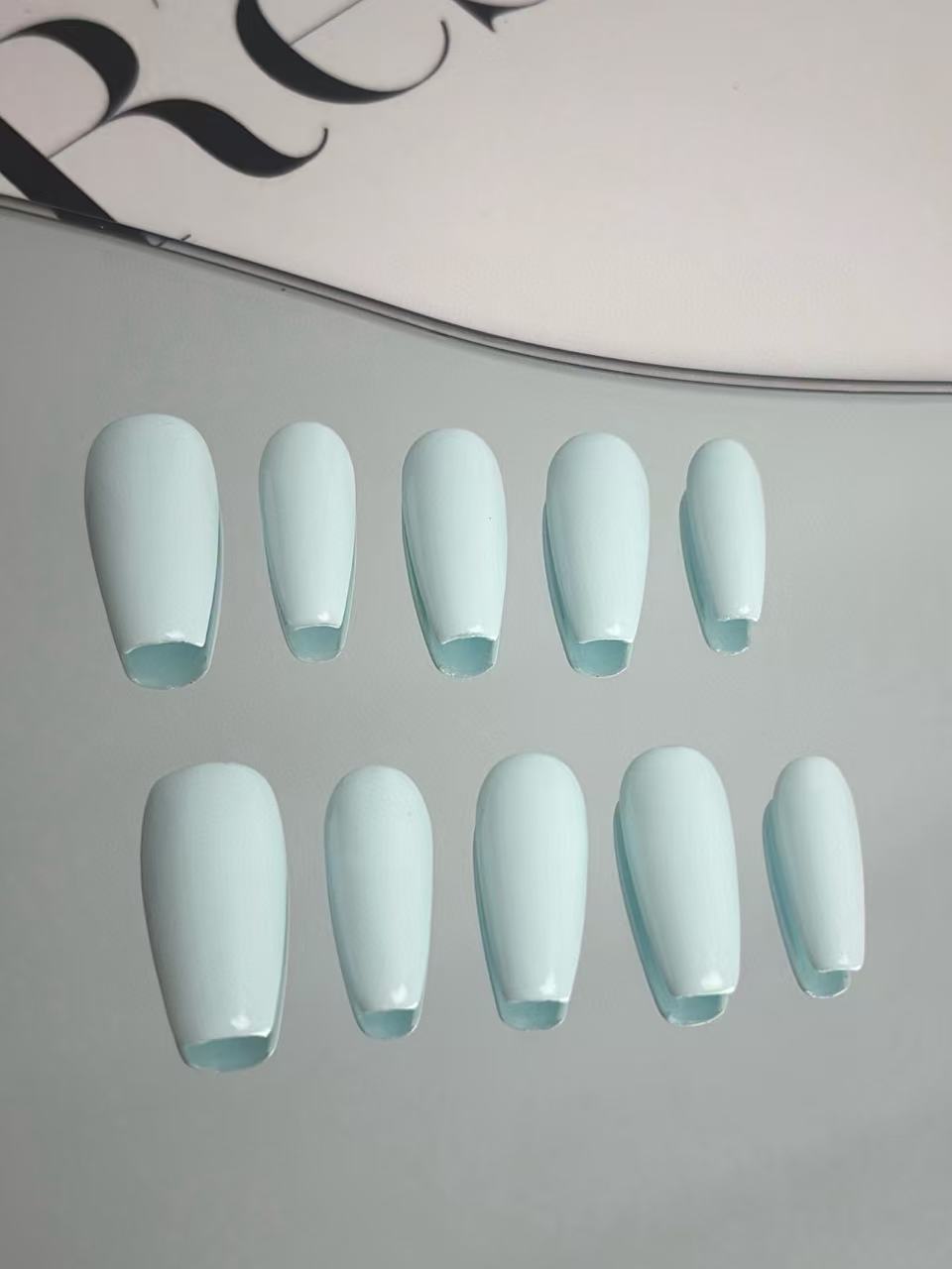 Solid Blue Press-On Nails – Clean, Modern & Premium Look