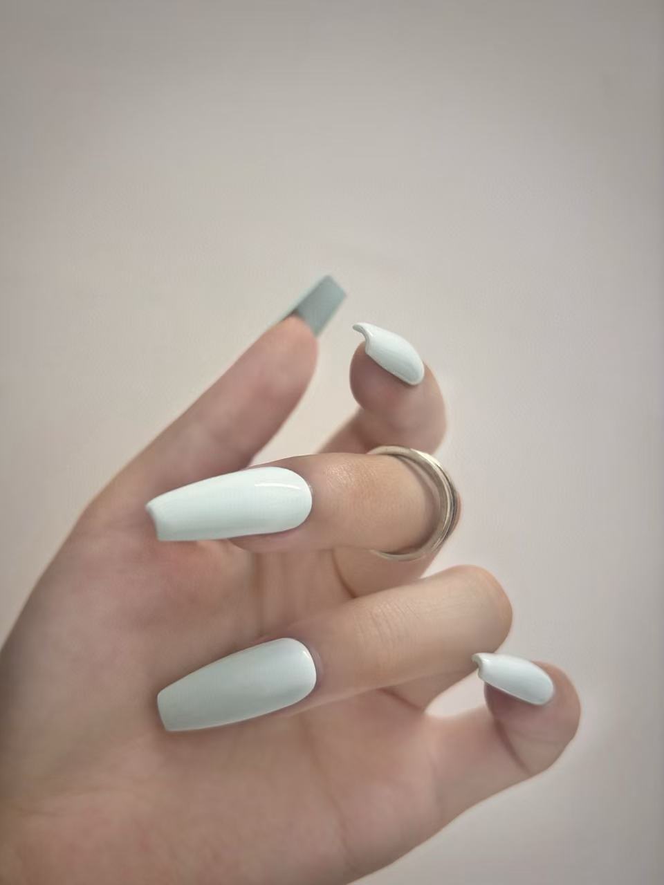 Solid Blue Press-On Nails – Clean, Modern & Premium Look