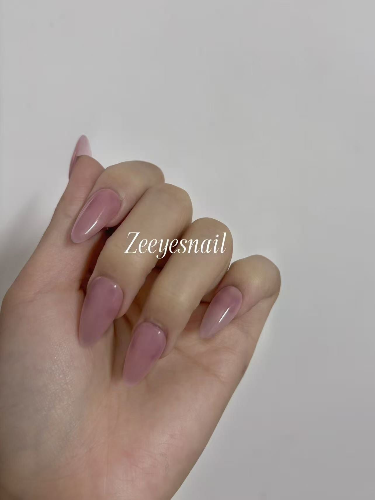 Elegant Pink Almond Press-On Nails – Chic & Effortless Style