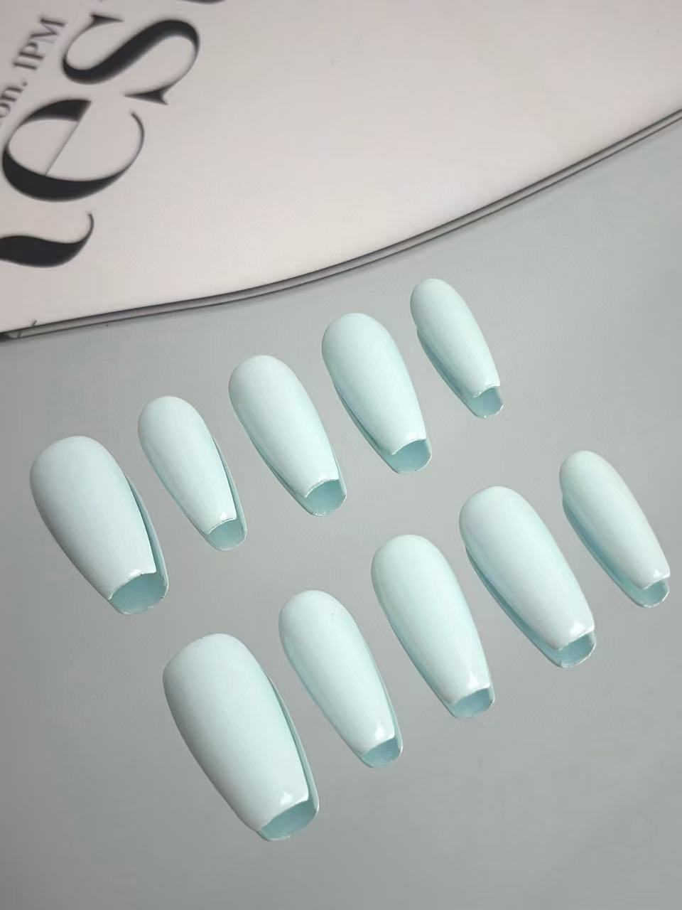 Solid Blue Press-On Nails – Clean, Modern & Premium Look