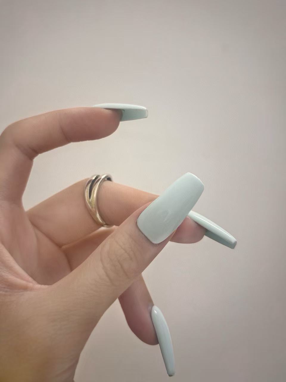 Solid Blue Press-On Nails – Clean, Modern & Premium Look